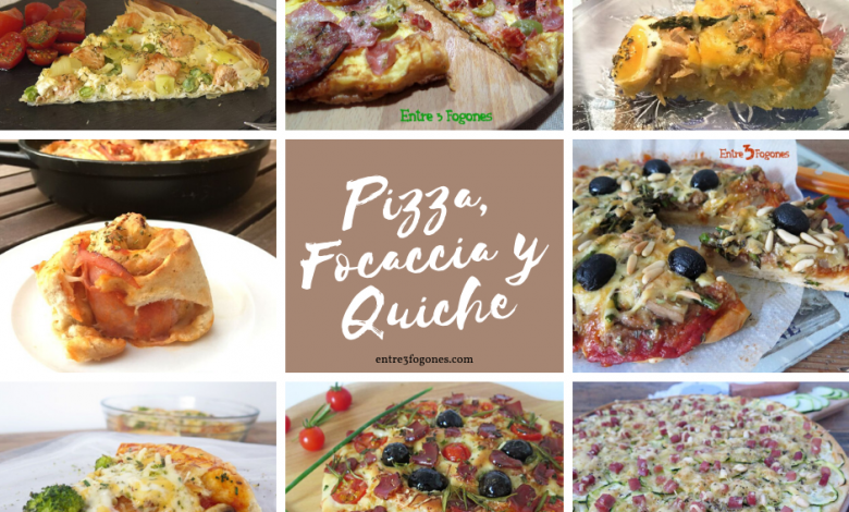 Recetas de Pizza, Focaccia y Quiche