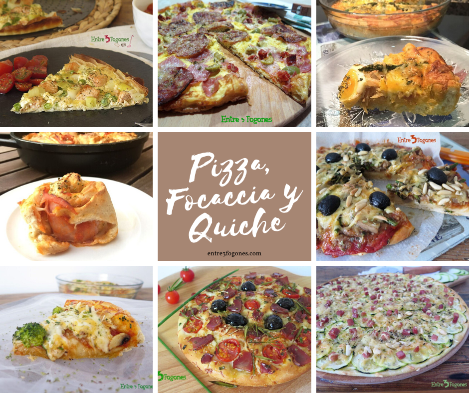 Recetas de Pizza, Focaccia y Quiche