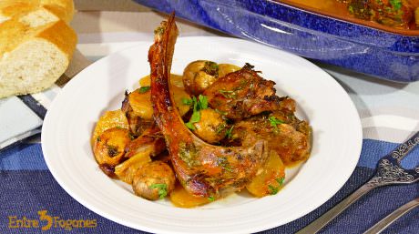 Chuletas de Cordero al Horno en Salsa de Miel