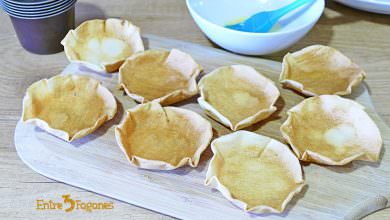 Tulipas Crujientes para servir Helado