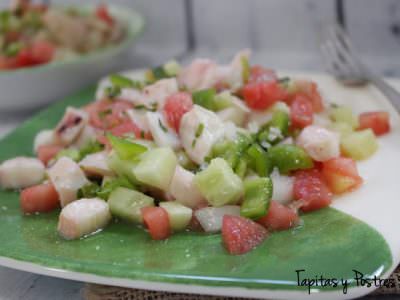 pipirrana-de-pulpo Pipirrana de Pulpo