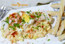 Ensaladilla de Merluza y Gambas con Huevo y Patata
