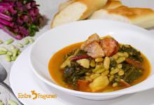 Verdinas Estofadas con Acelgas y Jamón