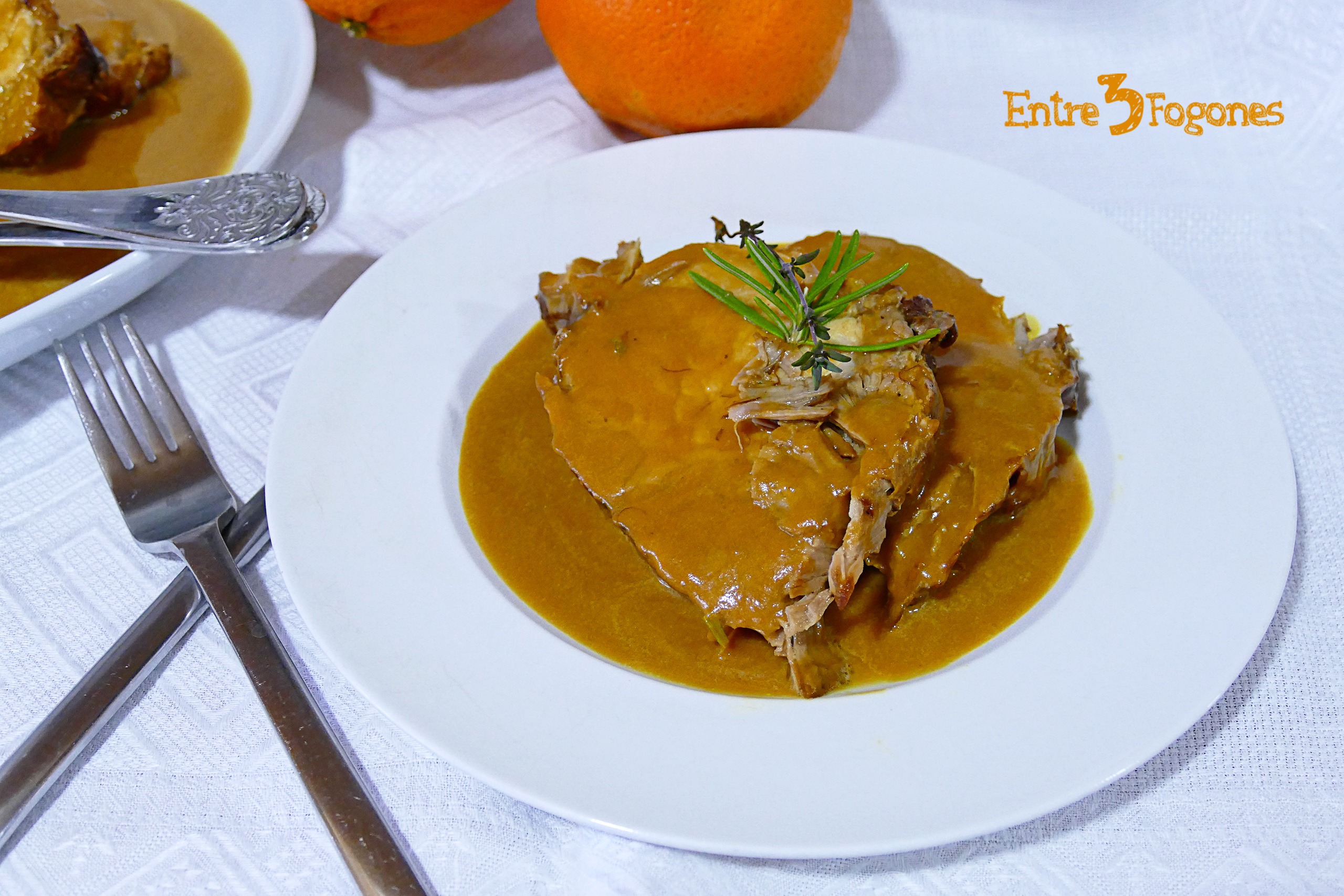 Cinta de Lomo en Salsa de Naranja y Miel