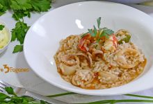 Arroz con Calamares y Gambas