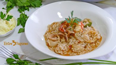 Arroz con Calamares y Gambas