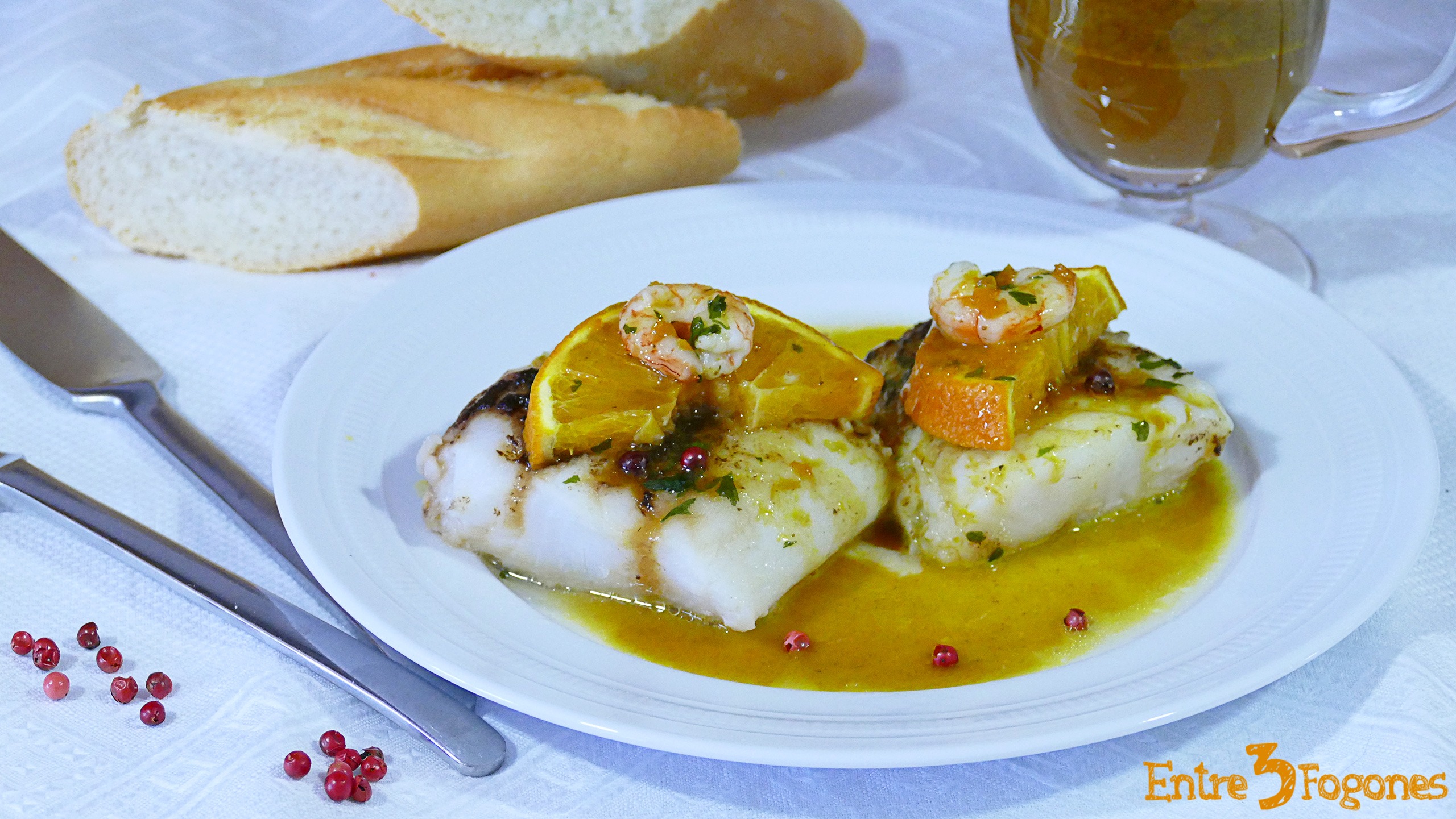 Bacalao en Salsa de Naranja y Miel al Ajo Negro Bacalao en Salsa de Naranja y Miel al Ajo Negro