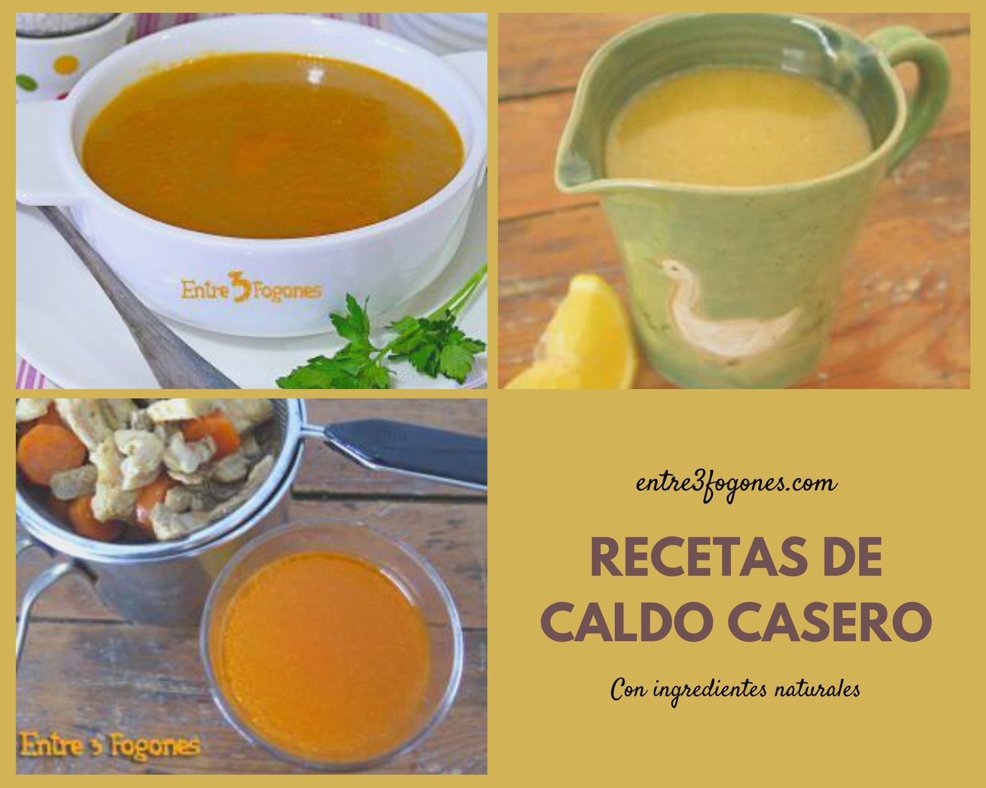 Recetas de Caldo Casero