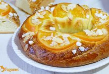 Roscón de Reyes Casero con Naranja Confitada
