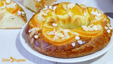 Roscón de Reyes Casero con Naranja Confitada