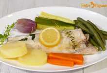 Lubina al Vapor con Verduras