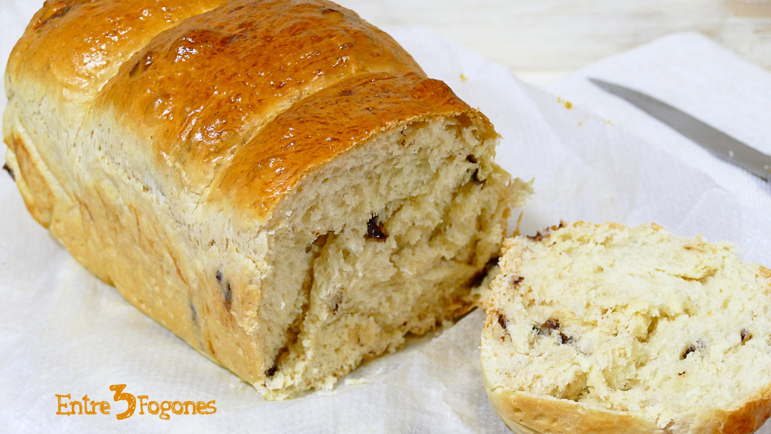 Pan Brioche con Pepitas de Chocolate