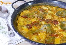 Alubias Verdinas con Chorizo y Arroz
