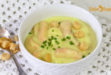 Crema de Coliflor con Yogur y Salmón