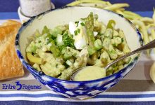 Ensalada de Judías Amarillas con Espárragos Verdes