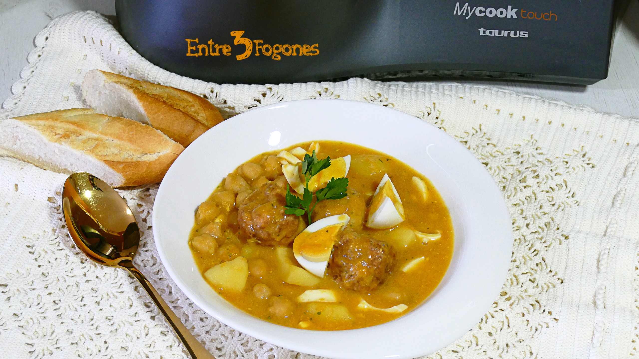 Potaje de Garbanzos con Albóndigas de Bacalao Mycook touch Potaje de Garbanzos con Albóndigas de Bacalao Mycook touch