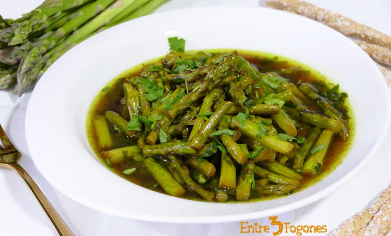 Espárragos Verdes en Salsa de Tamari