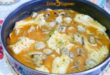 Bacalao en Salsa de Almejas