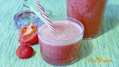 Jugo de Fresa y Tomate