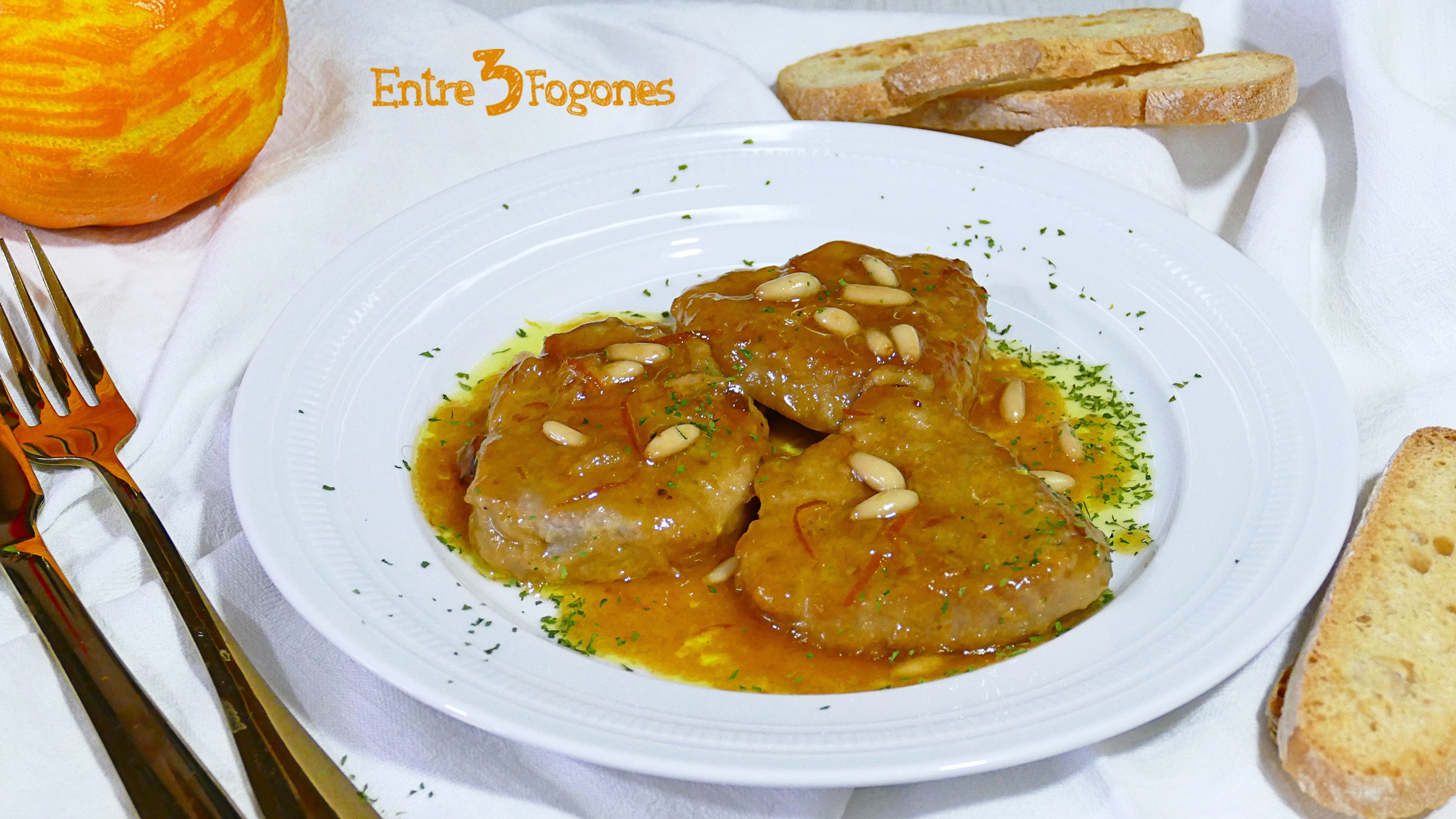 Medallones de Solomillo de Cerdo en Salsa de Naranja