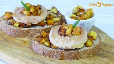 Tosta de Foie con Manzana a la Miel
