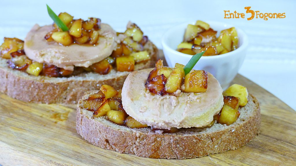 Tosta de Manzana y Foie