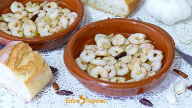 Cazuela de Gambas al Ajillo