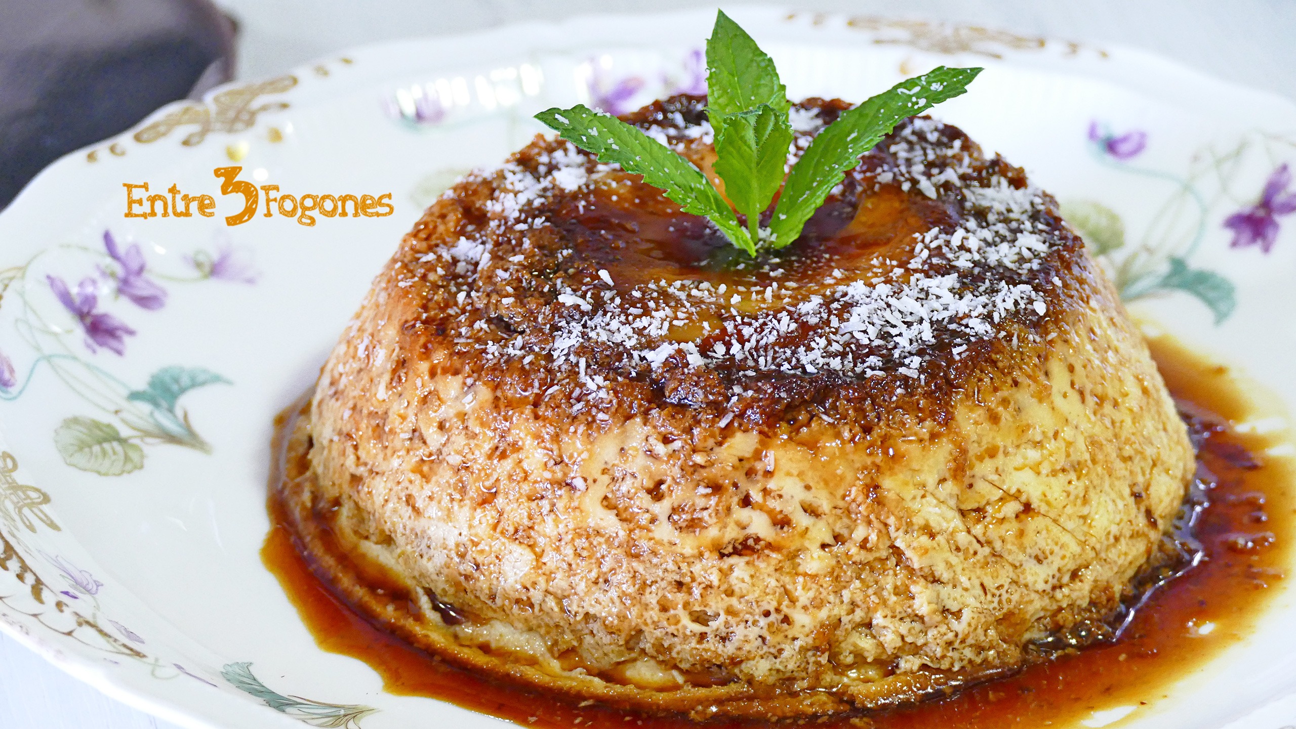 Flan de Leche de Coco y Limón