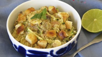 Receta Ensalada de Quinoa y Verduras con Salmón Ahumado