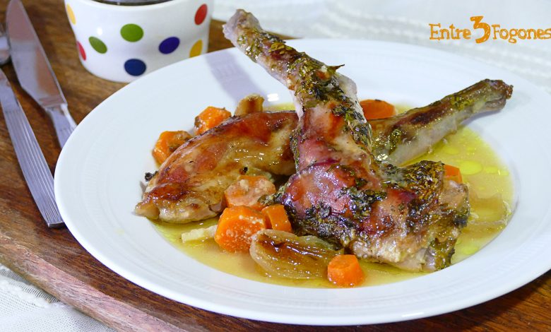 Conejo al Horno con Mostaza a la Miel