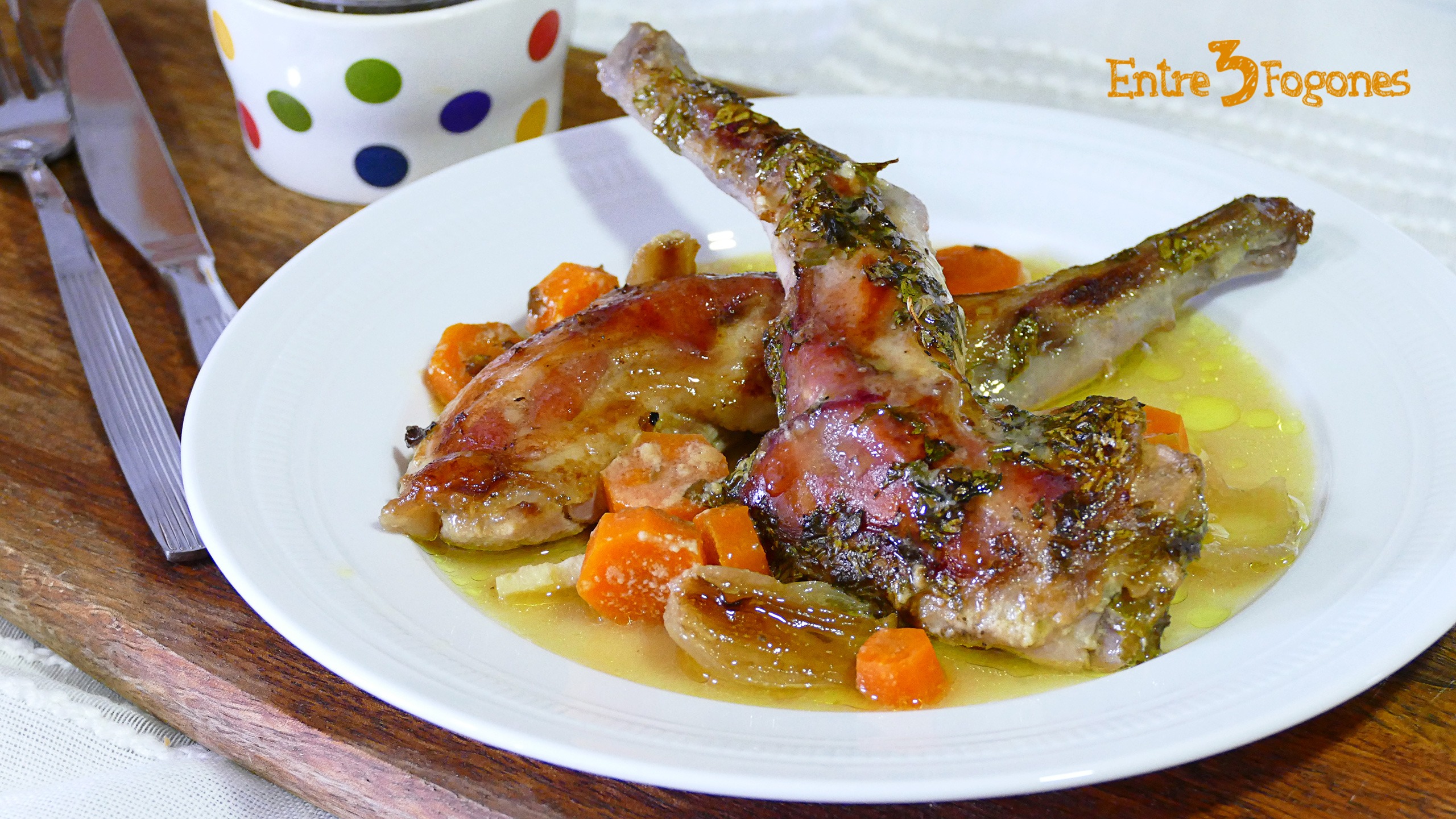Conejo al Horno con Mostaza a la Miel