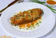 Berenjenas Rellenas de Verduras y Bacalao