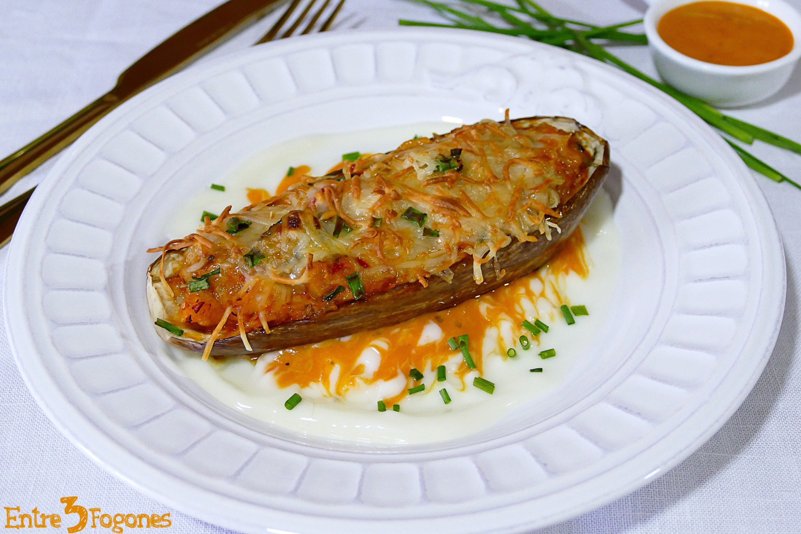 Berenjenas Rellenas de Verduras y Bacalao Berenjenas Rellenas de Verduras y Bacalao