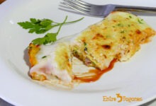 Tortillas Francesas Rellenas de Jamón con Bechamel al Horno