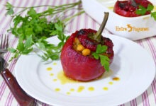 Pimientos Rellenos de Carne con Bechamel al Horno