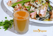 Fumet o Caldo de Pescado y Marisco Casero con Verduras y Sofrito