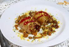 Muslos de Pollo Rellenos en Salsa en Freidora de Aire