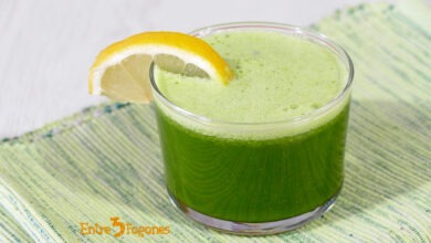 Jugo Verde de Espinacas con Pepino y Manzana