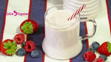 Yogur Batido con Frutas del Bosque