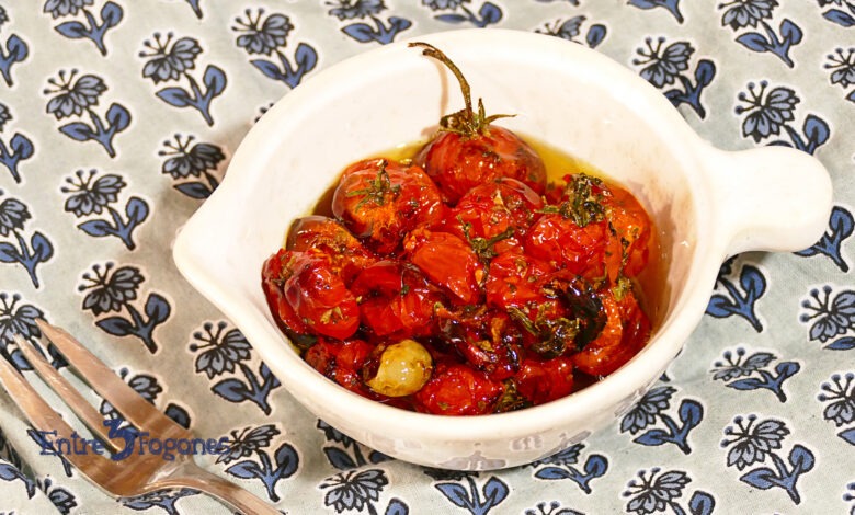 Tomates Cherry Confitados en Freidora de Aire