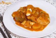 Bacalao Fresco en Salsa de Gazpacho Andaluz