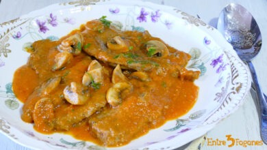 Fricandó de Ternera con Champiñones