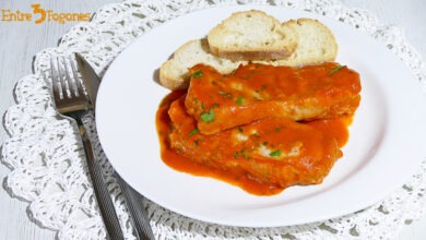 Filetes de Lomo Marinados en Salsa de Tomate