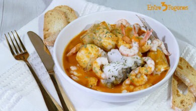 Rape con Gambas a la Americana