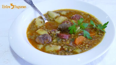 Lentejas con Chorizo y Castañas
