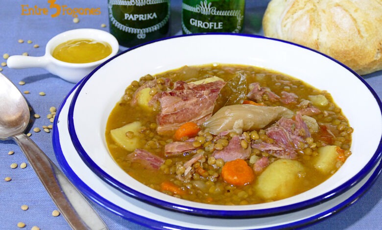 Lentejas con Panceta y Codillo de Cerdo