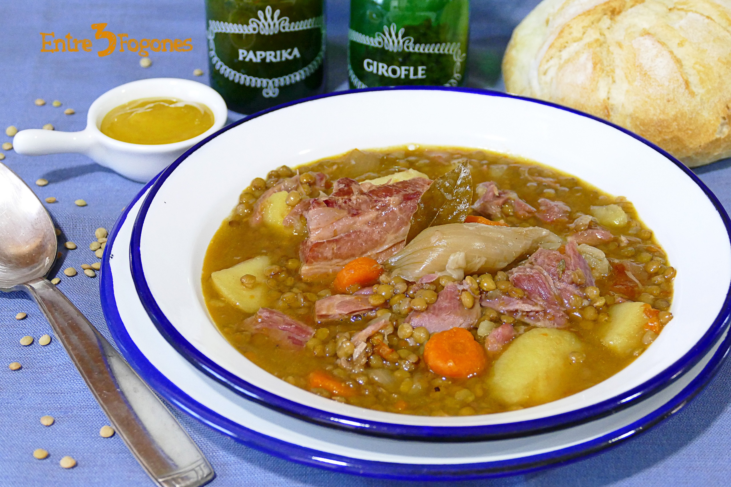 Lentejas con Panceta y Codillo de Cerdo