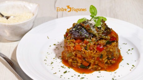Risotto de Verduras con Shiitake