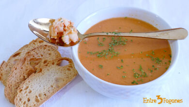 Sopa de Merluza con Gambas