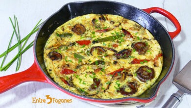Frittata al Horno de Verduras con Setas
